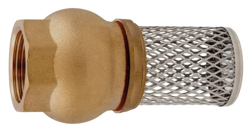 Sorb cu supapa de sens si filtru din alama D. 1.1/4" PN8 BRASS 1400114  ITAP