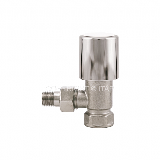 Robinet coltar cu ventil D. 1/4" x 3/8" FE/FI PN16 alama cromata  ITAP