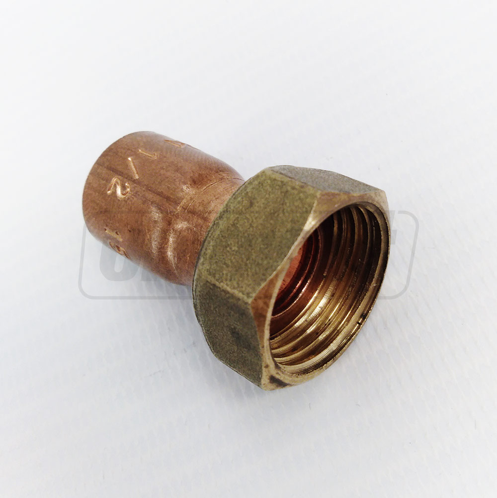 Переход для меди D. 12 x 1/2" М (под скрутку)