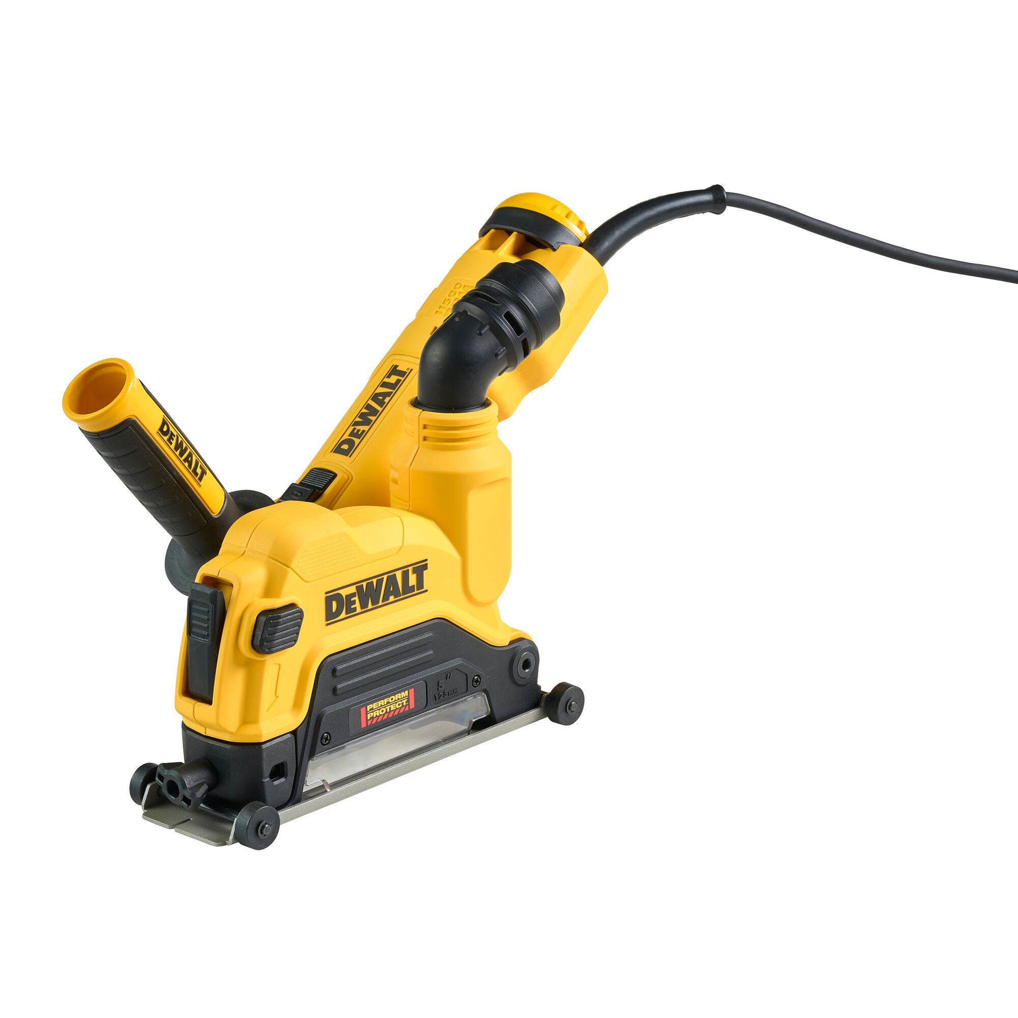 Set DWE46107 (polizor unghiular DWE4237 + protector pentru taiere beton DWE46225) 1400W  DEWALT