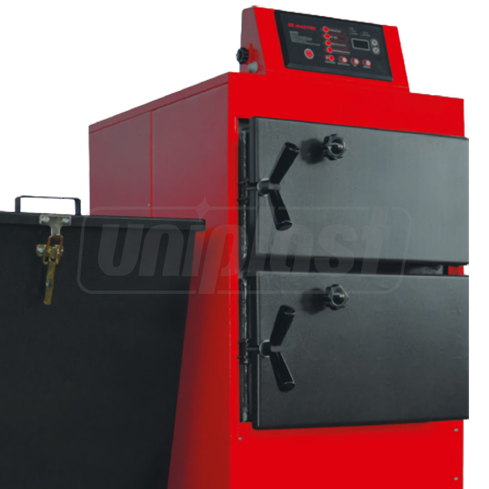 Твердотопливный котел (с бункером) сталь 25MKB Double AUTO 30 kW, 300 м² (дрова, уголь, пеллеты), L=1200 мм, W=940 мм  MAKTEK