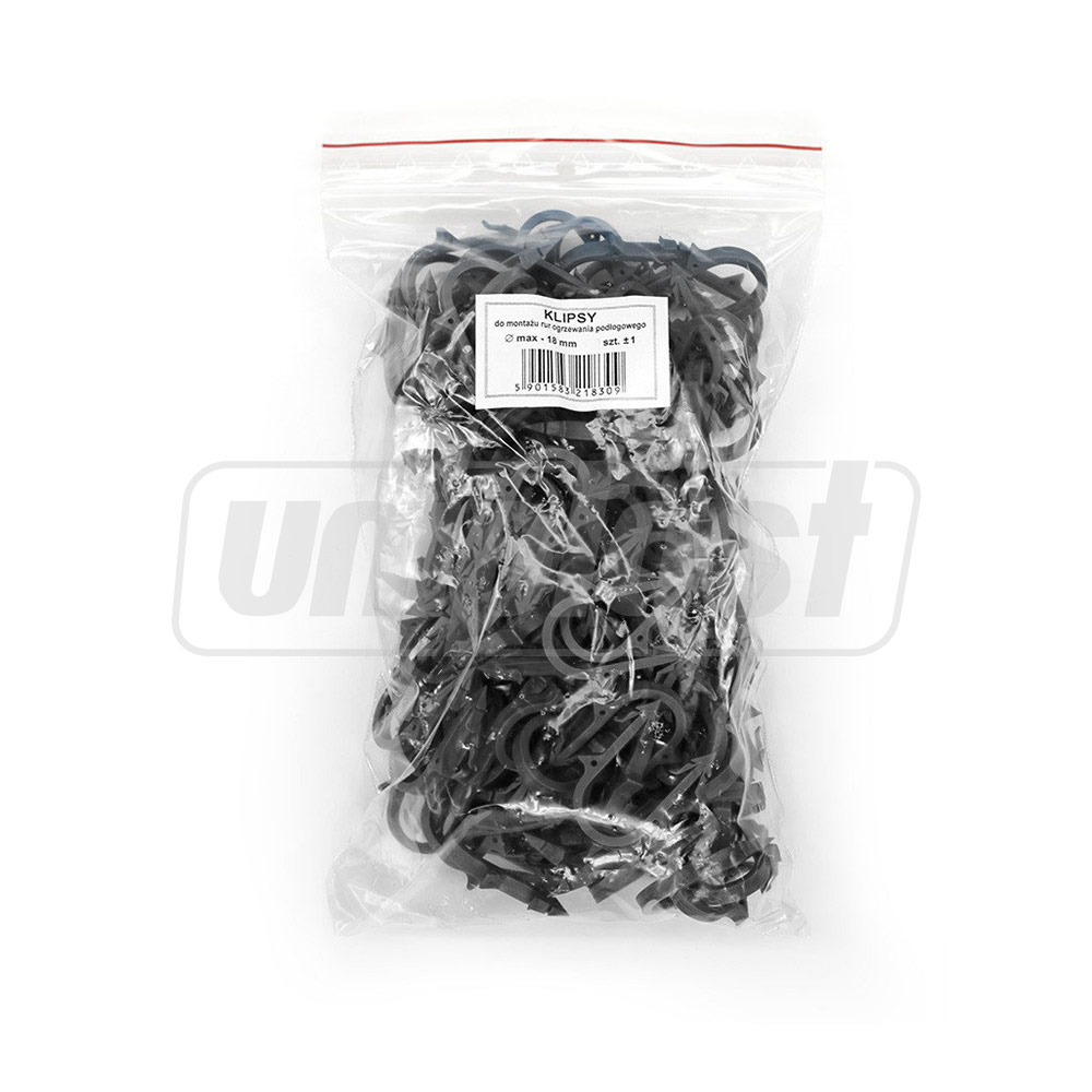 Scoaba pentru teava podea calda 100 buc. (negre)  KOTAR