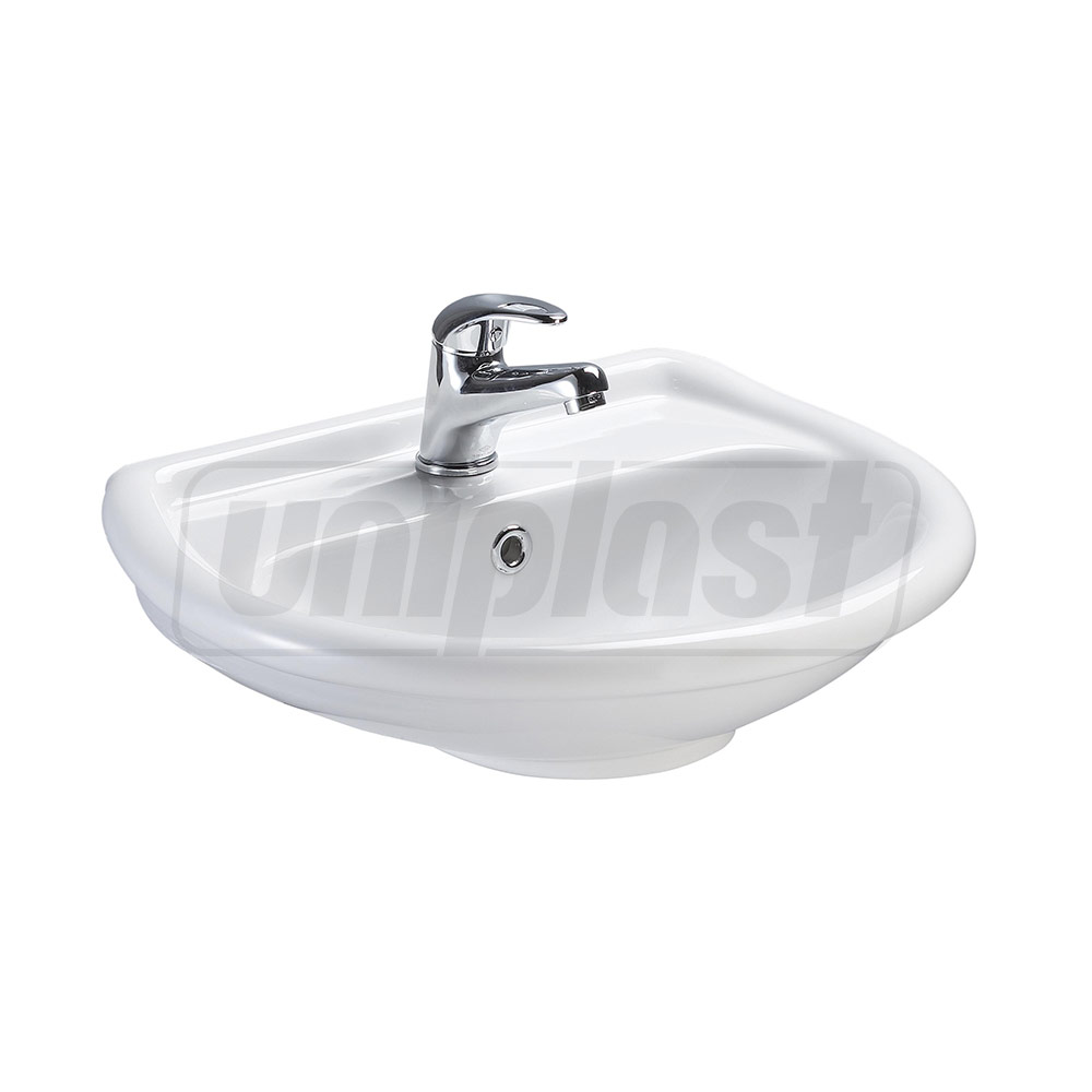 Lavoar fara piedestal semirotund 500 x 400 x 190 mm LISSA (oval)  EGE VITRIFIYE