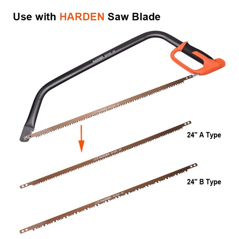 Fierastrau de mana pentru gradina cu manere anti-alunecare 24" Pro  HARDEN