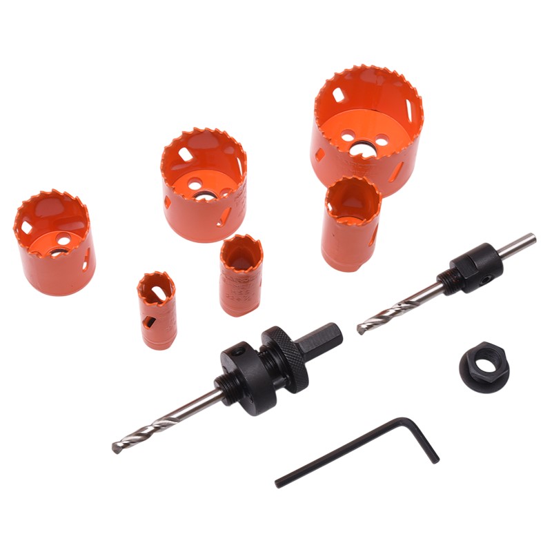 Set carote lemn 10 piese (19-57 mm) Industrial  HARDEN