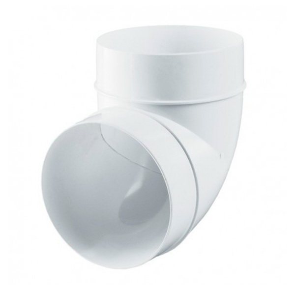 Cot pentru tub rotund de ventilatie din plastic D.150 x 90° AL150-90  EUROPLAST