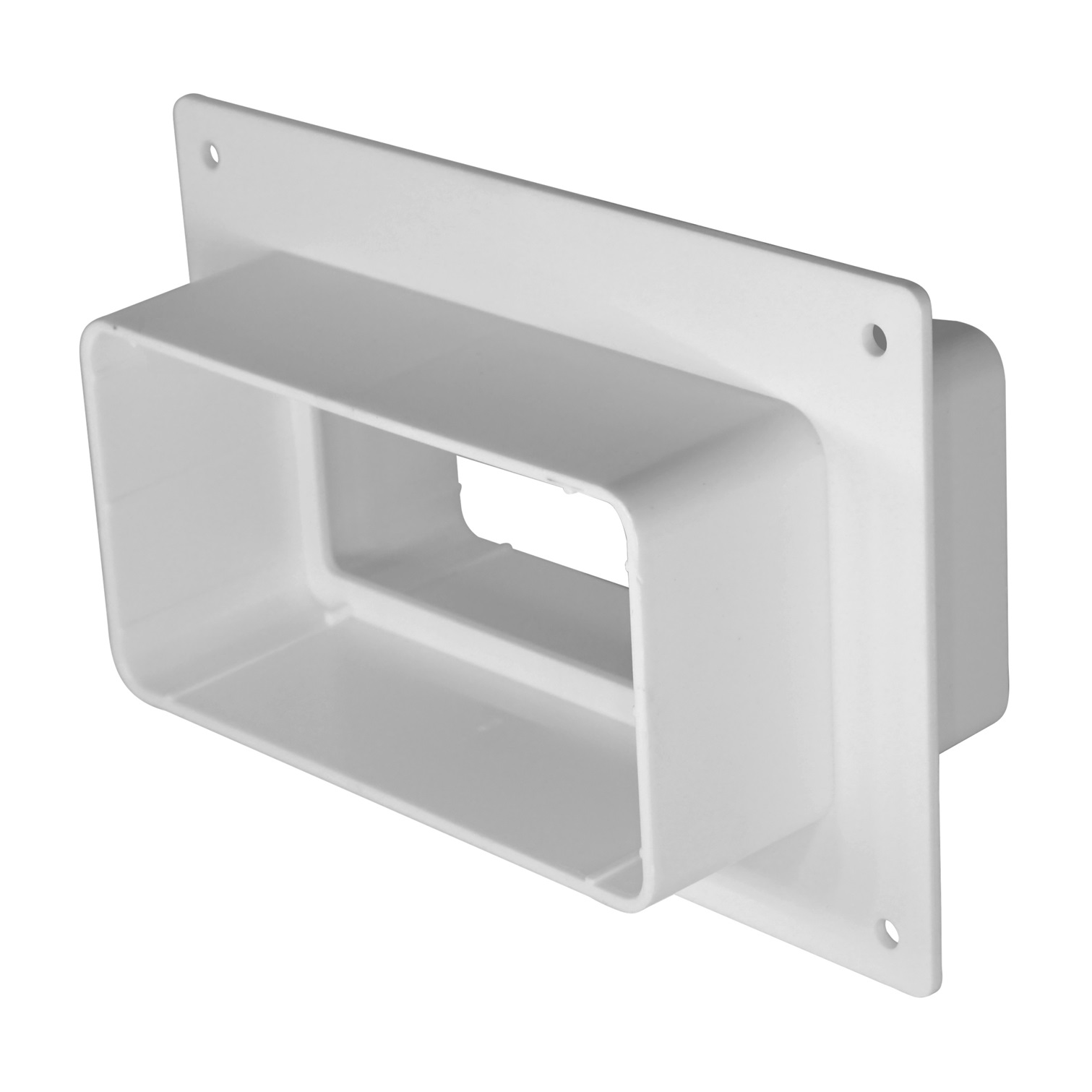 Placa fixare perete cu flansa din plastic pentru tub plat de ventilatie 110 x 55 / 150 x 100 mm KFF  EUROPLAST