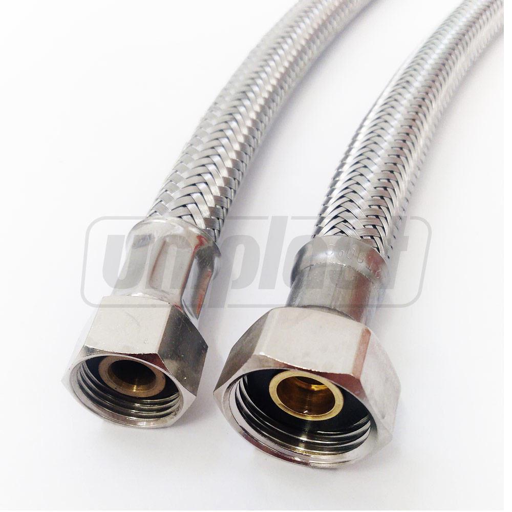 Furtun flexibil antivibrant L=0.5 m D. 1/2" х 3/8" FI/FI din inox Art. 100  REMER