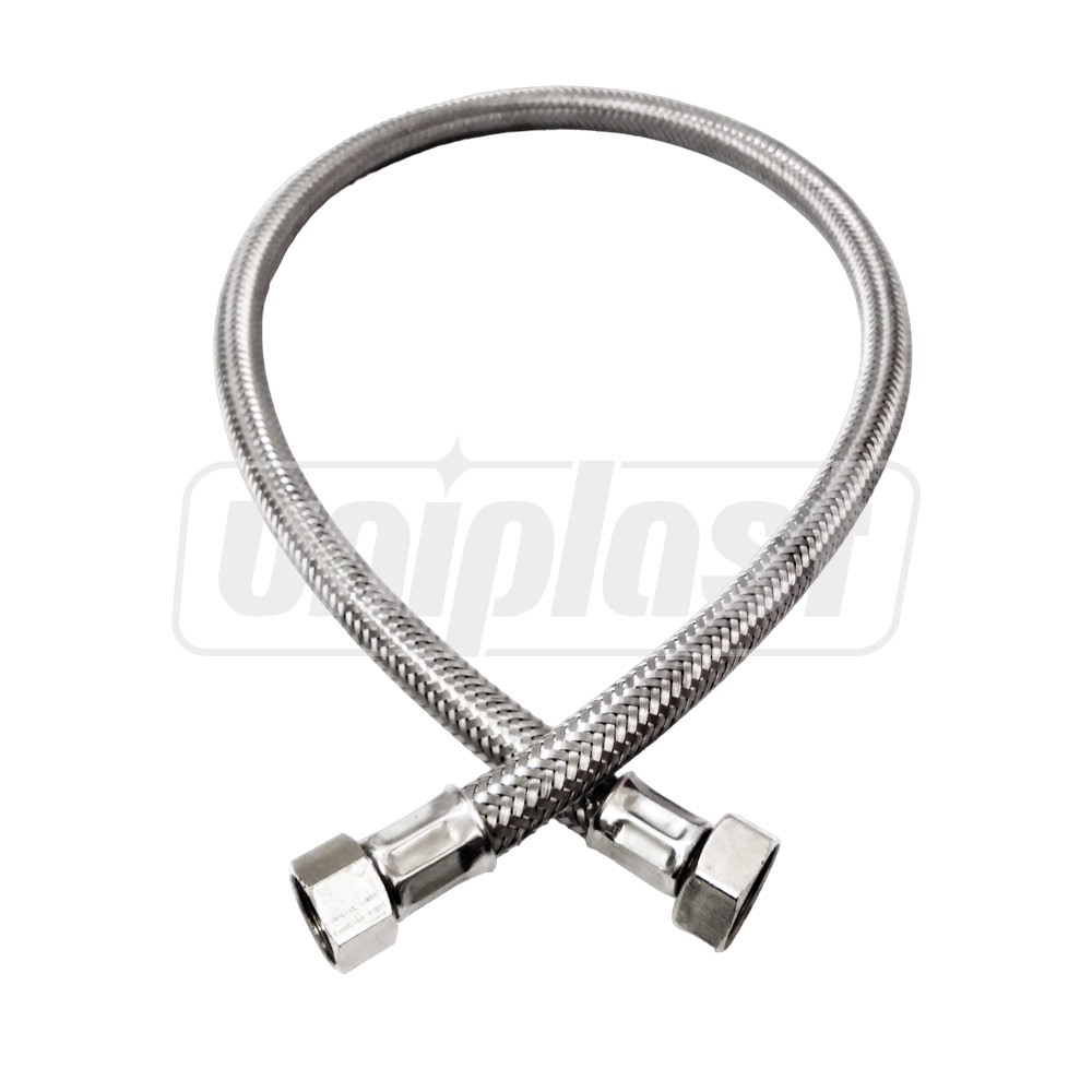 Furtun flexibil antivibrant L=0.5 m D. 1/2" х 3/8" FI/FI din inox Art. 100  REMER