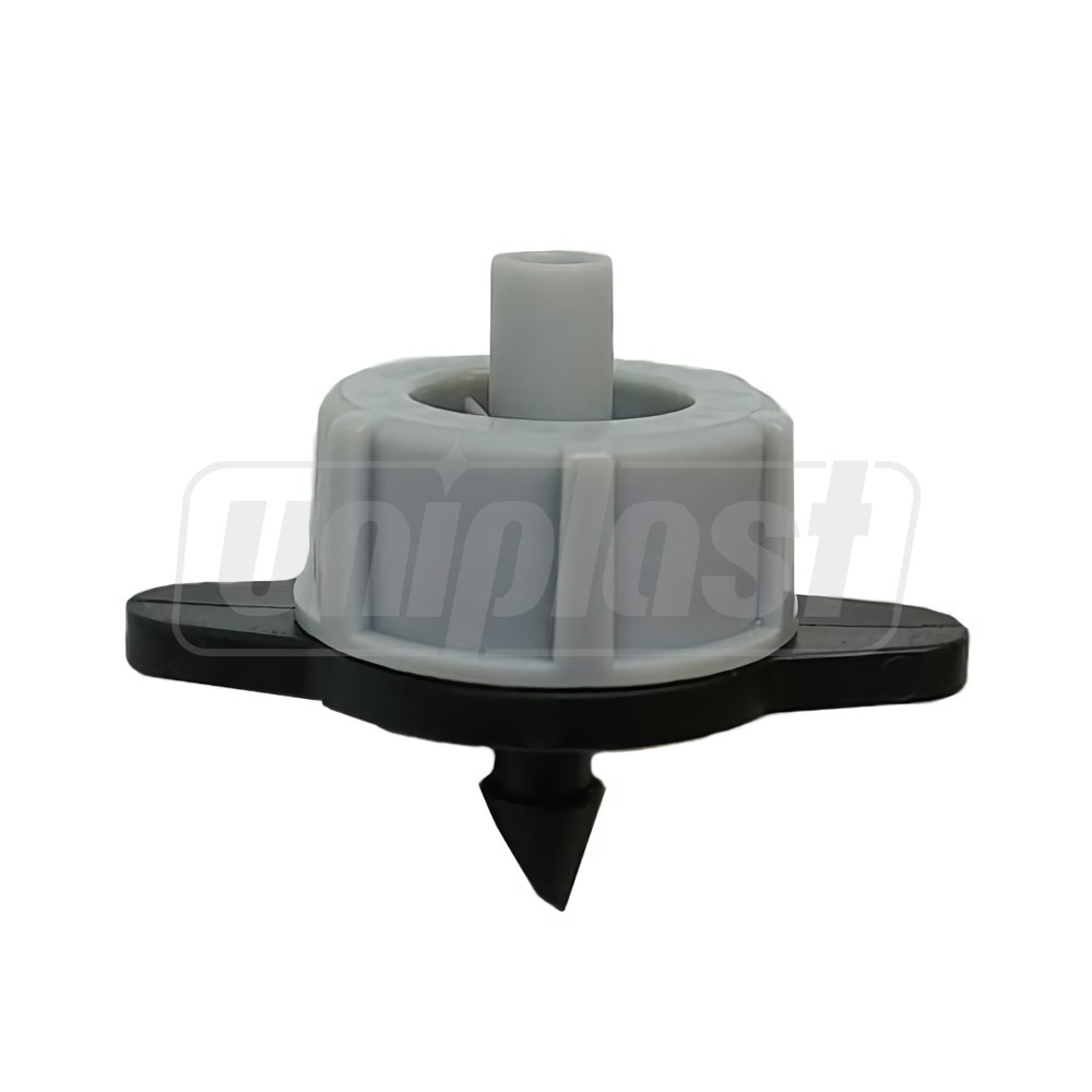 Emitator cu presiune compensata  D.5  1/4" 2 LPH, 0.8-3.2 bar (gri)  SAB