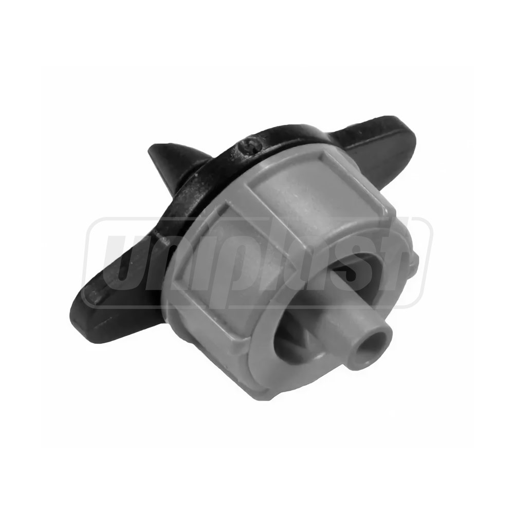 Emitator cu presiune compensata  D.5  1/4" 2 LPH, 0.8-3.2 bar (gri)  SAB
