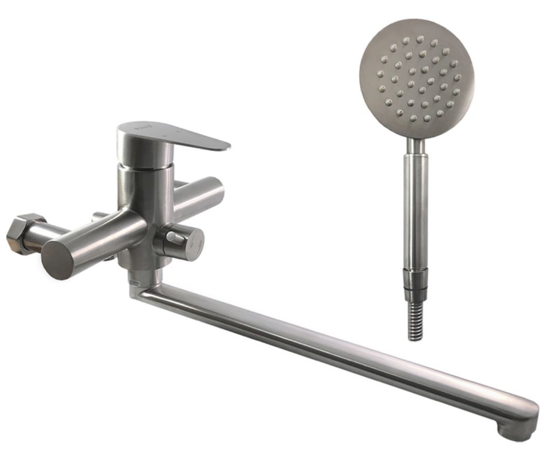 Baterie cada F 2248 gat lung, inox  FRAP