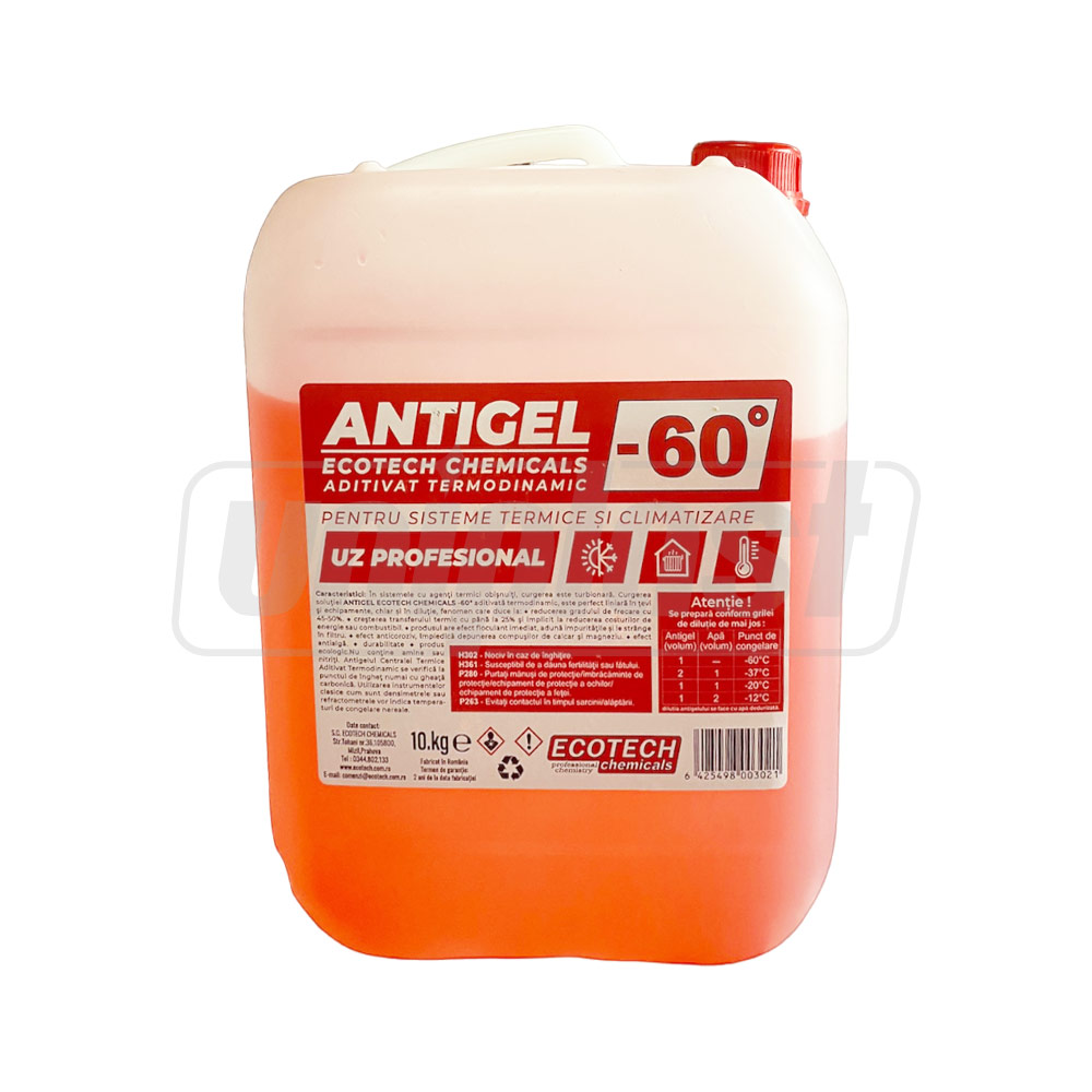 Жидкость для систем отопления Теплоноситель (-60° C) 10 л  ECOTECH CHEMICALS
