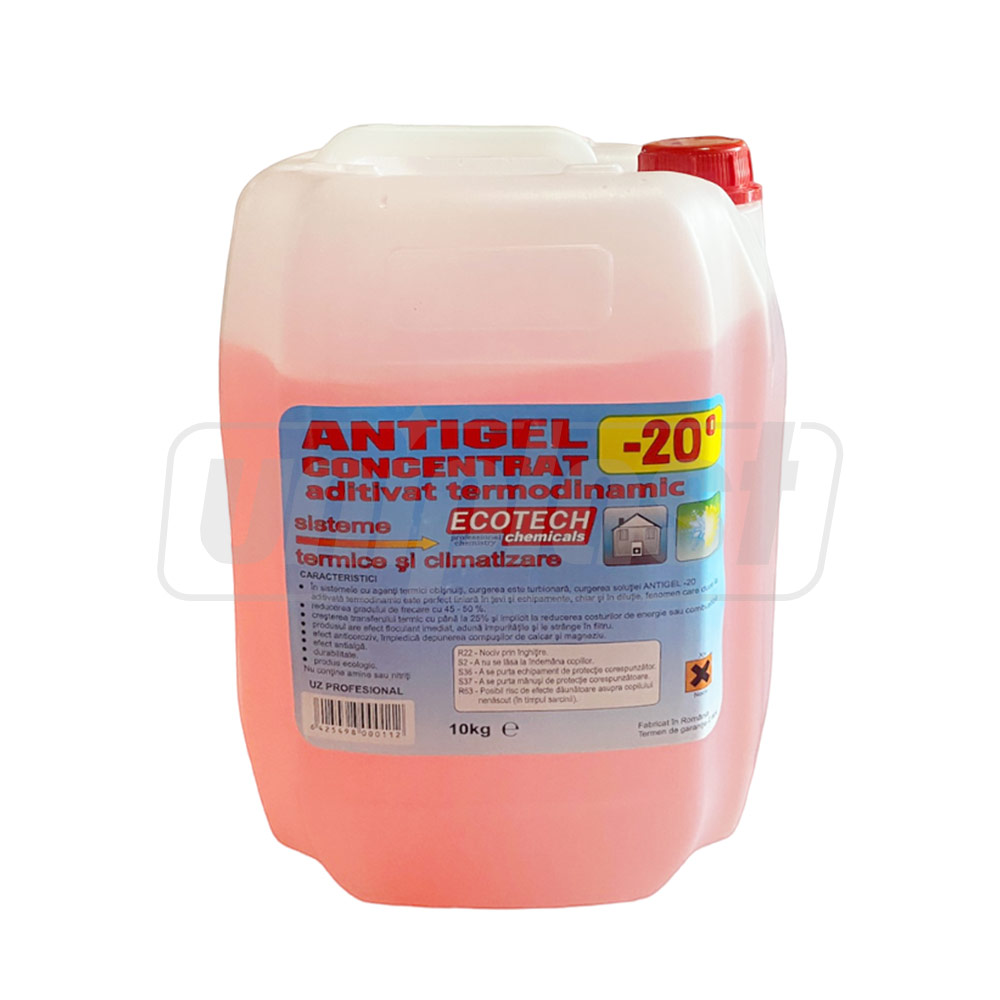 Solutie antiinghet pentru sistema de incalzire (-20° C) 10 L  ECOTECH CHEMICALS