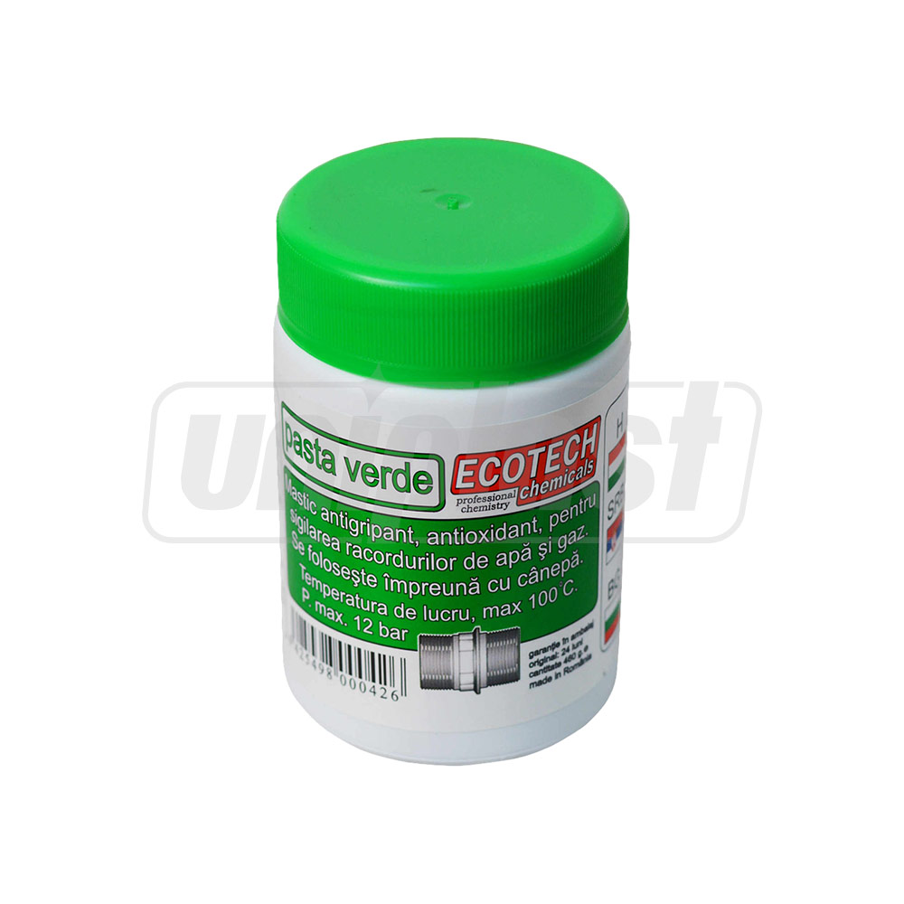 Pasta pentru etansare "PASTA VERDE" (apa calda si gaz) 460 g  ECOTECH CHEMICALS
