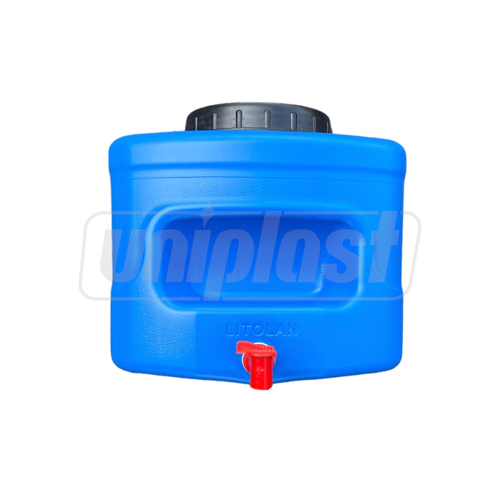 Rezervor apa cu robinet 10 L (albastru) cu suport sapun (18x30x27 cm)  LITOLAN