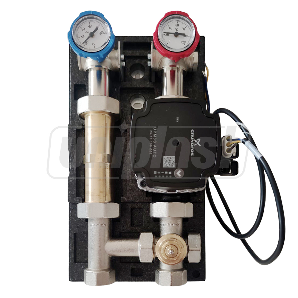 Grup de amestec D. 1" manual, cu pompa Grundfos Art. 952 (in izolare)  ITAP