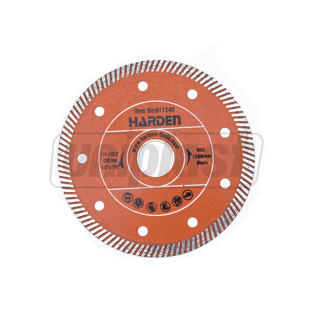 Disc diamantat pentru gresie, marmura 125 x 22.2 mm Industrial  HARDEN
