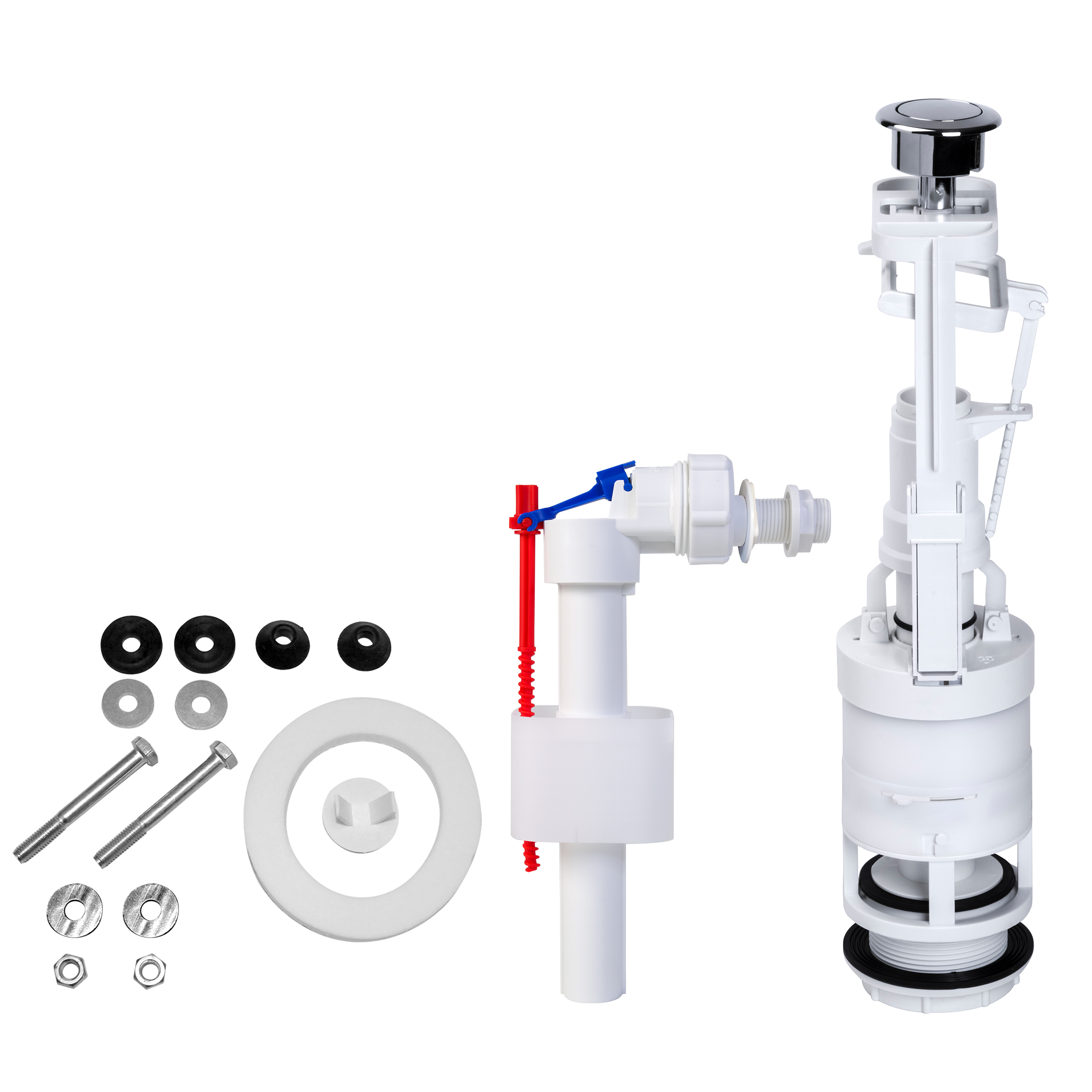 Mecanism complet pentru rezervor monobloc cu un buton, D. 1/2" filet plastic STY-733-M  STYRON