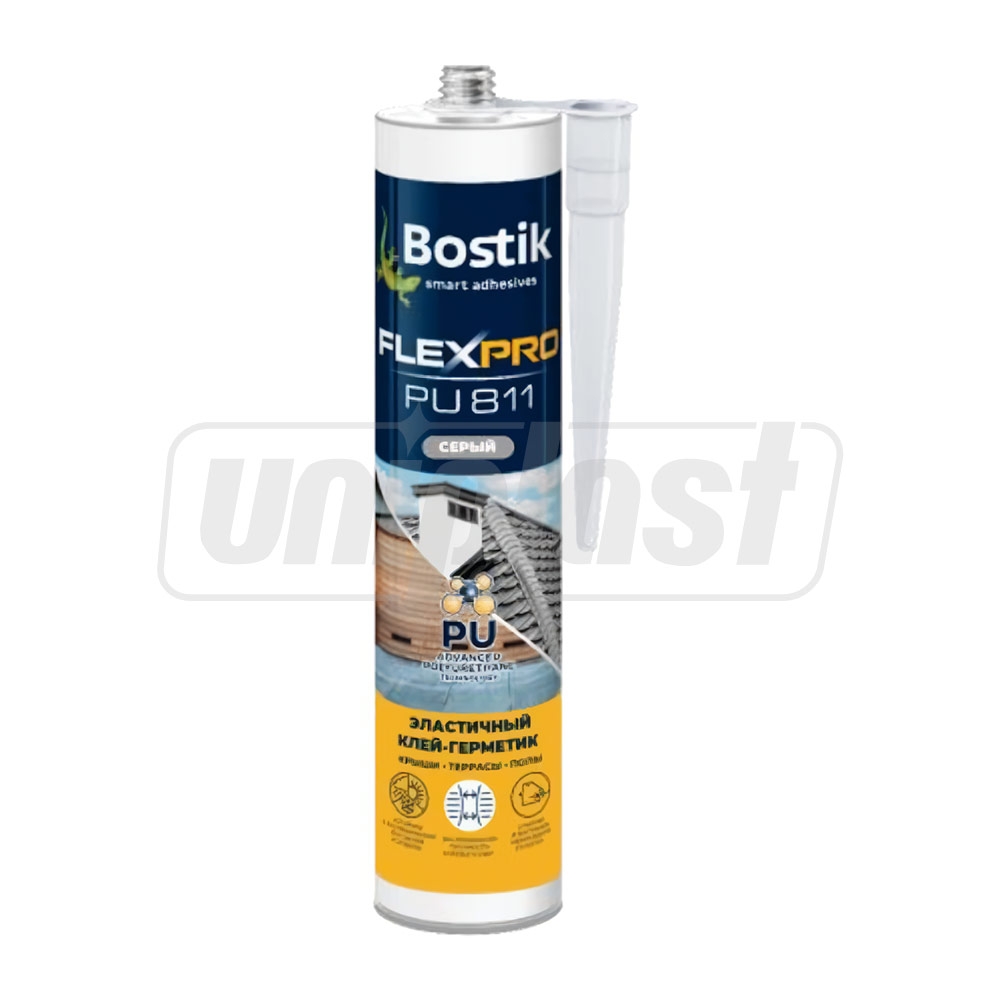 Клей-герметик серый RAL7016 300 мл PU811 Flexpro  BOSTIK
