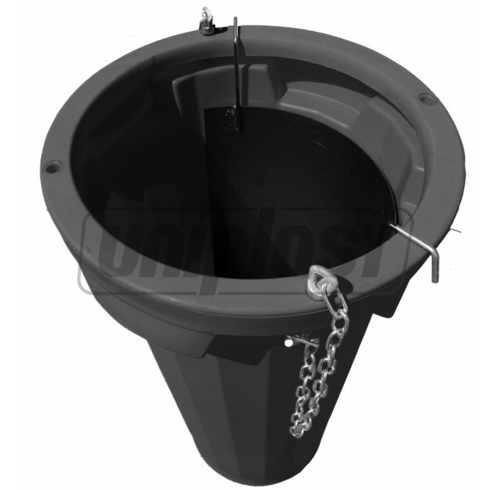 Секция мусоропровода 1060 мм, с цепью (черный)  TEKCNOPLAST