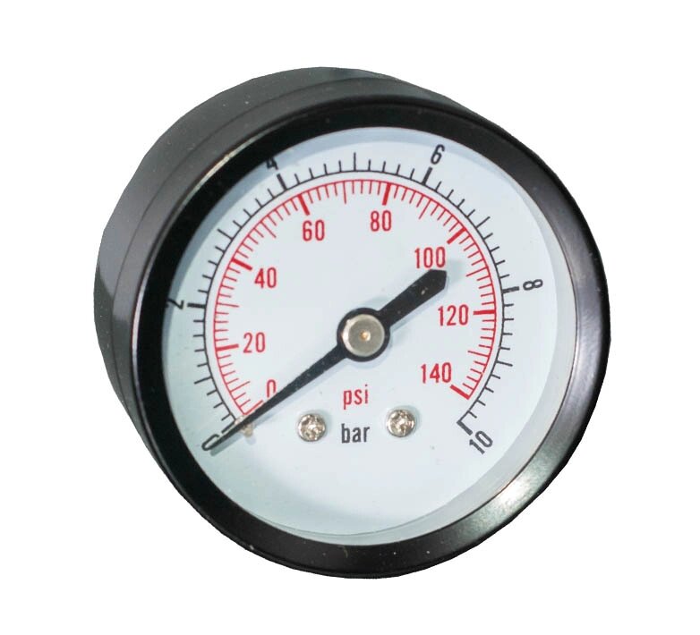 Manometru 10 bar D. 1/4" FE axial D. 63 (P6) cadru din inox, cu glicerina  ITALTECNICA