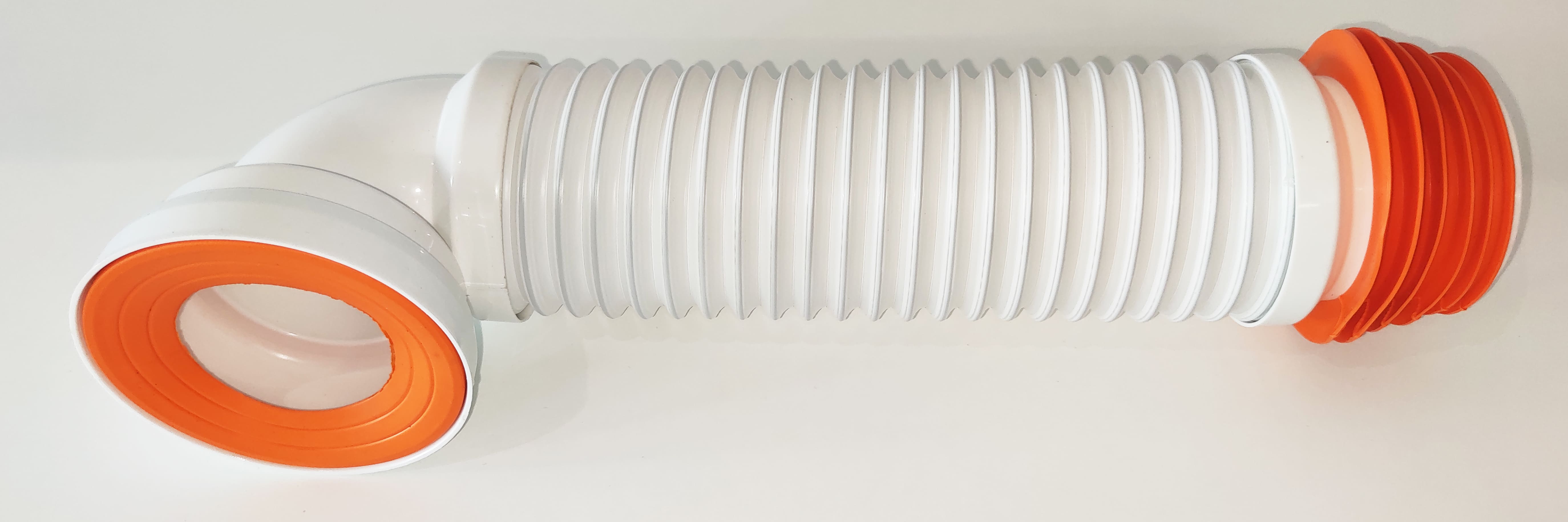 Racord WC flexibil extensibil, insertie inox cu manson D.110 L=50 cm  METLINE