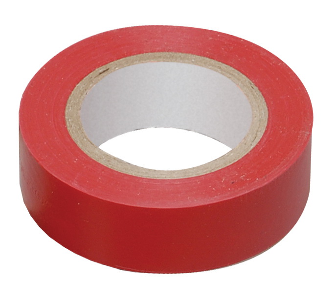 Banda izolatoare PVC 10 mm x 20 m (rosie)  HARDEN