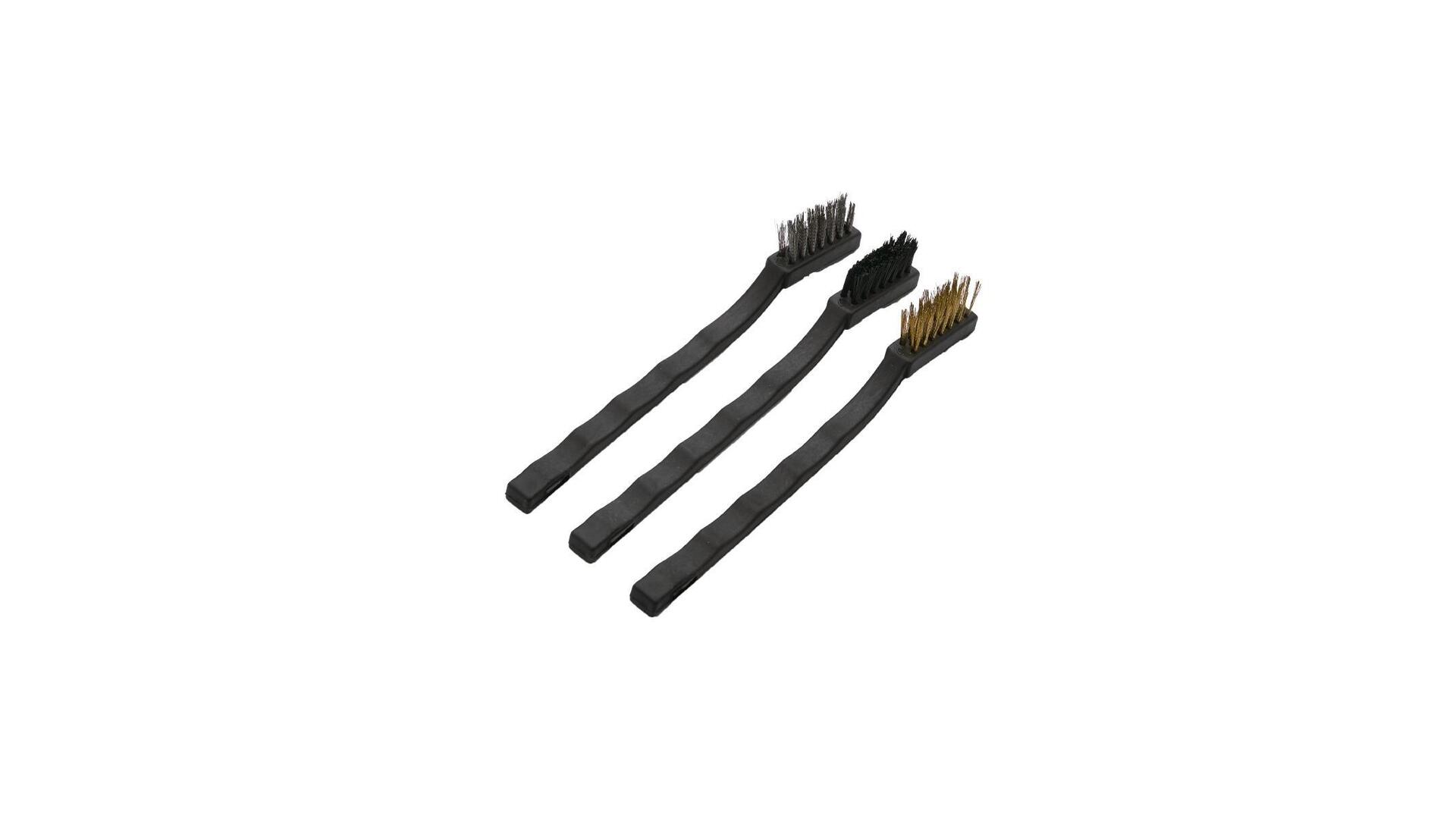 Set cu 3 perii (nailon, alama, otel) 175 mm  HARDEN