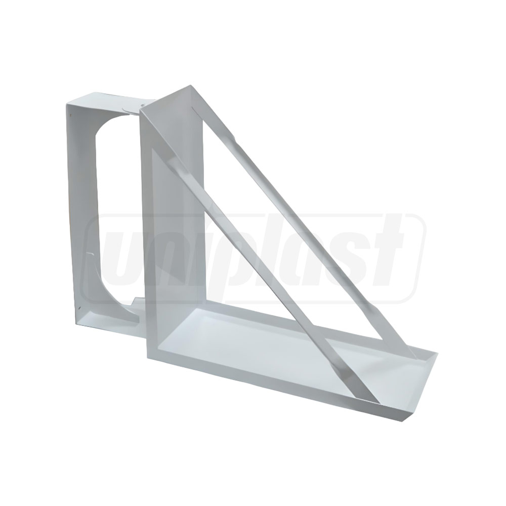 Caseta din metal KM1 pentru furtun de incediu (alb)  LEVMETAL