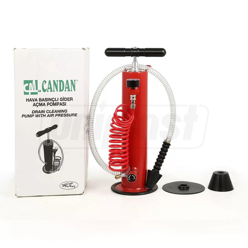 Pompa profesionala pentru desfundat tevi scurgere cu aer comprimat (D. 20-160, 10 bar)  CANDAN