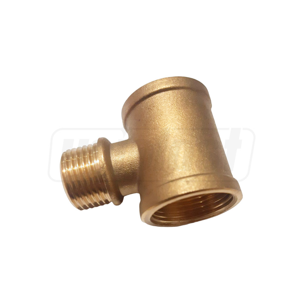 Teu redus D.  3/4"х 1/2"x 3/4"  FI/FE/FI alama nichelata