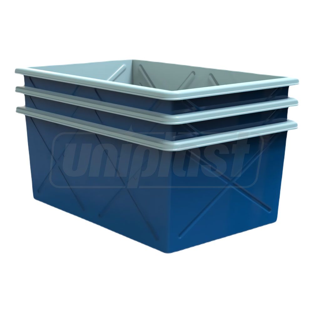 Rezervor apa dreptunghiular, cu doua straturi, fara capac  750 L (150x100x62 cm)