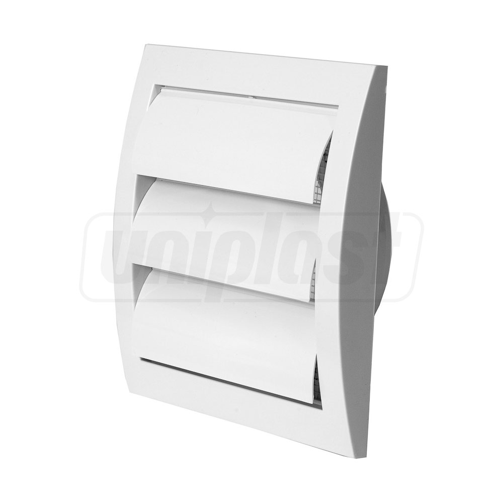 Grila ventilatie plastic patrata 148 x 153 / D.100 mm cu jaluzele ND10Z  EUROPLAST