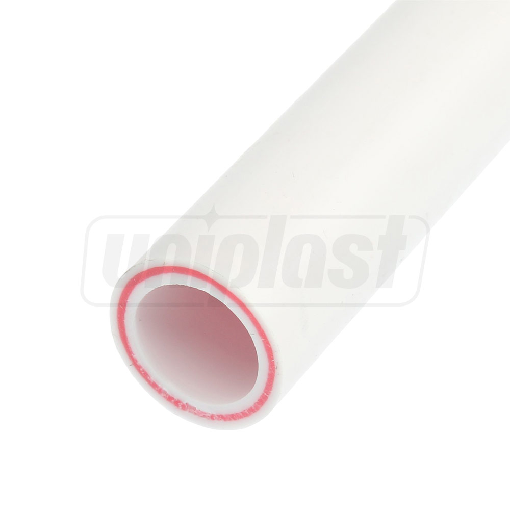 Труба ППР Fiber Glass  D. 20 x 2.8 мм PN20   UNI-THERM (фибра красная)