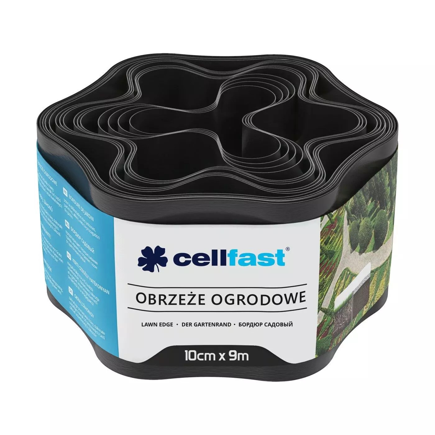 Bordura gazon 10 cm x 9 m (negru)  CELLFAST