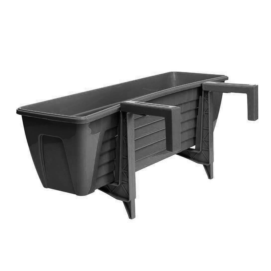 Suport jardiniera Happy Plants set 2 buc. (antracit)