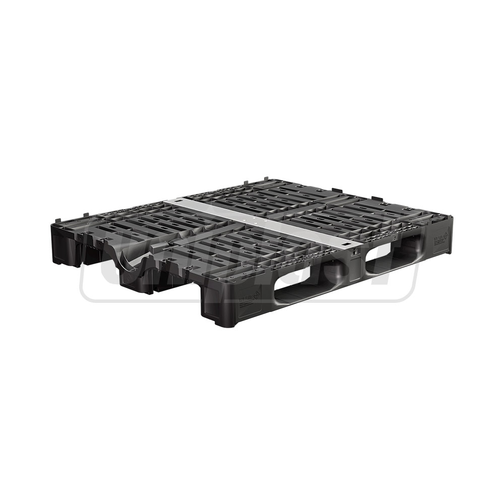 Rezervor cubic 600 L (alb) IBC industria alimentara  1 m x 1 m x 1.2 m + robinet FI/FI D. 2" NUTRLINE