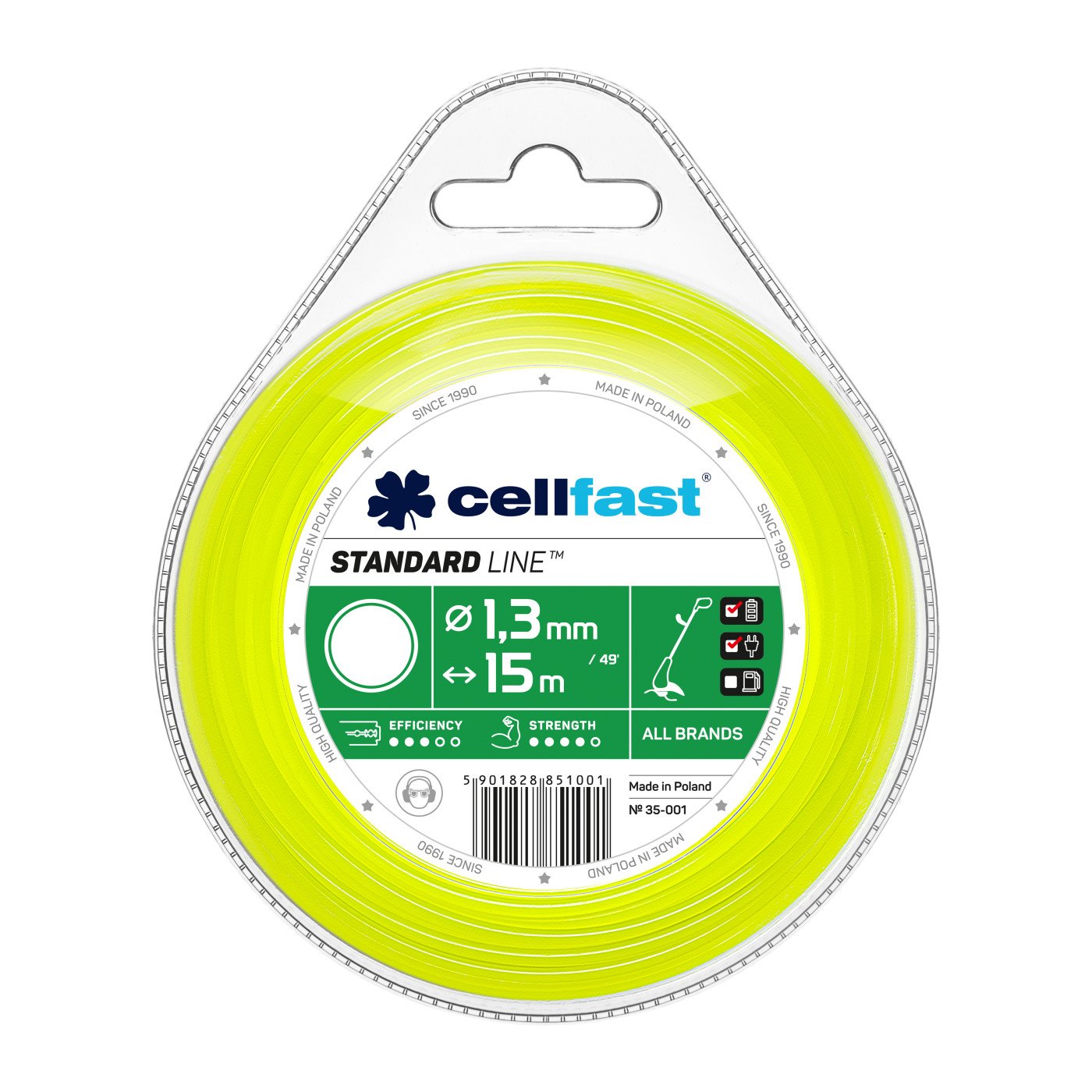 Fir motocoasa rotunda Standard 3.0 mm (90 m) CELLFAST