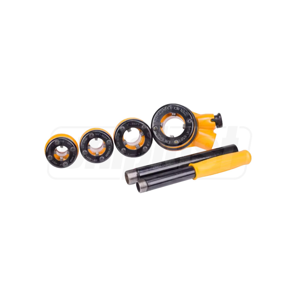 Комплект для нарезки резьбы 1/2", 3/4", 1", 1.1/4"  Professional  DINGQI