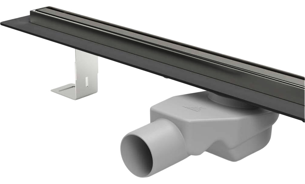 Rigola de dus lineara SLIM LINE set  500 x 35 mm D. 50 x 90° PREMIUM BLACK  CHUDEJ