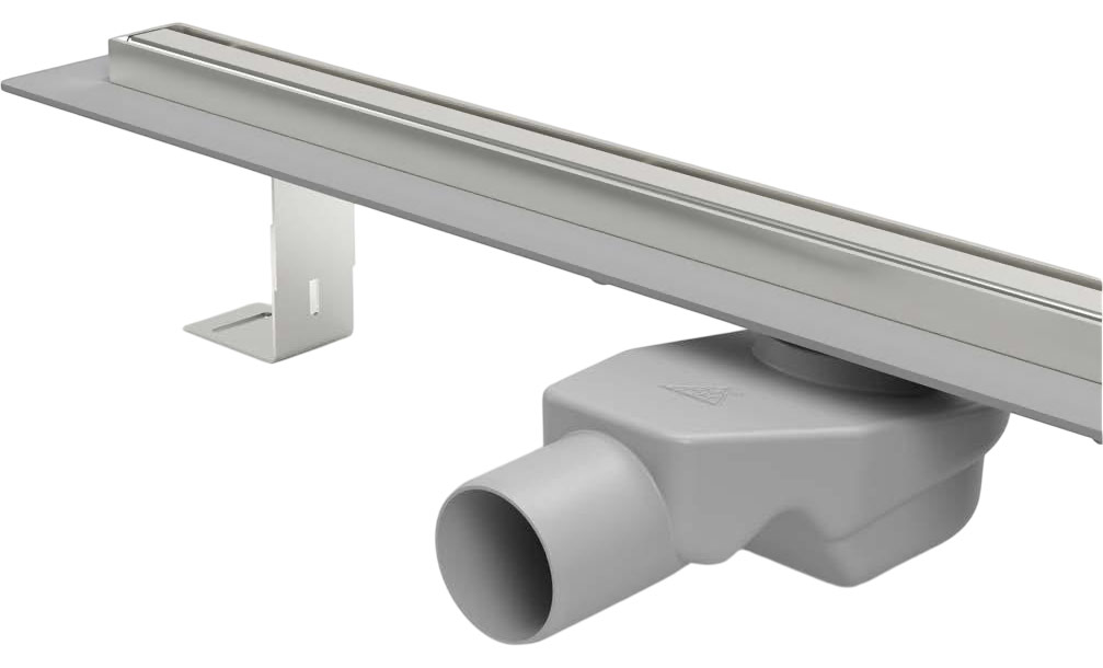Трап линейный SLIM LINE  900 x 35 мм D. 50 x 90° PREMIUM SS комплект  CHUDEJ