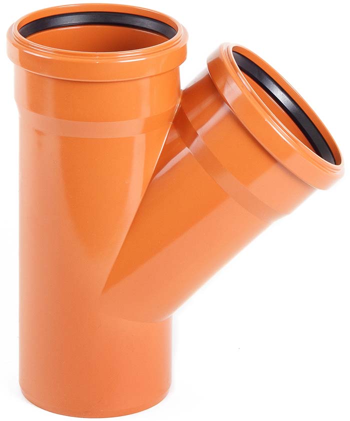 Ramificatie PVC D.160 x 160 / 45° EL