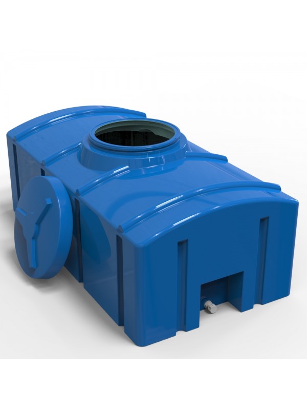 Rezervor apa 1000 L patrat (albastru) cu stut D. 1/2" 177x87x61 cm