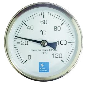Termometru radial D. 1/2" / D. 63 HY