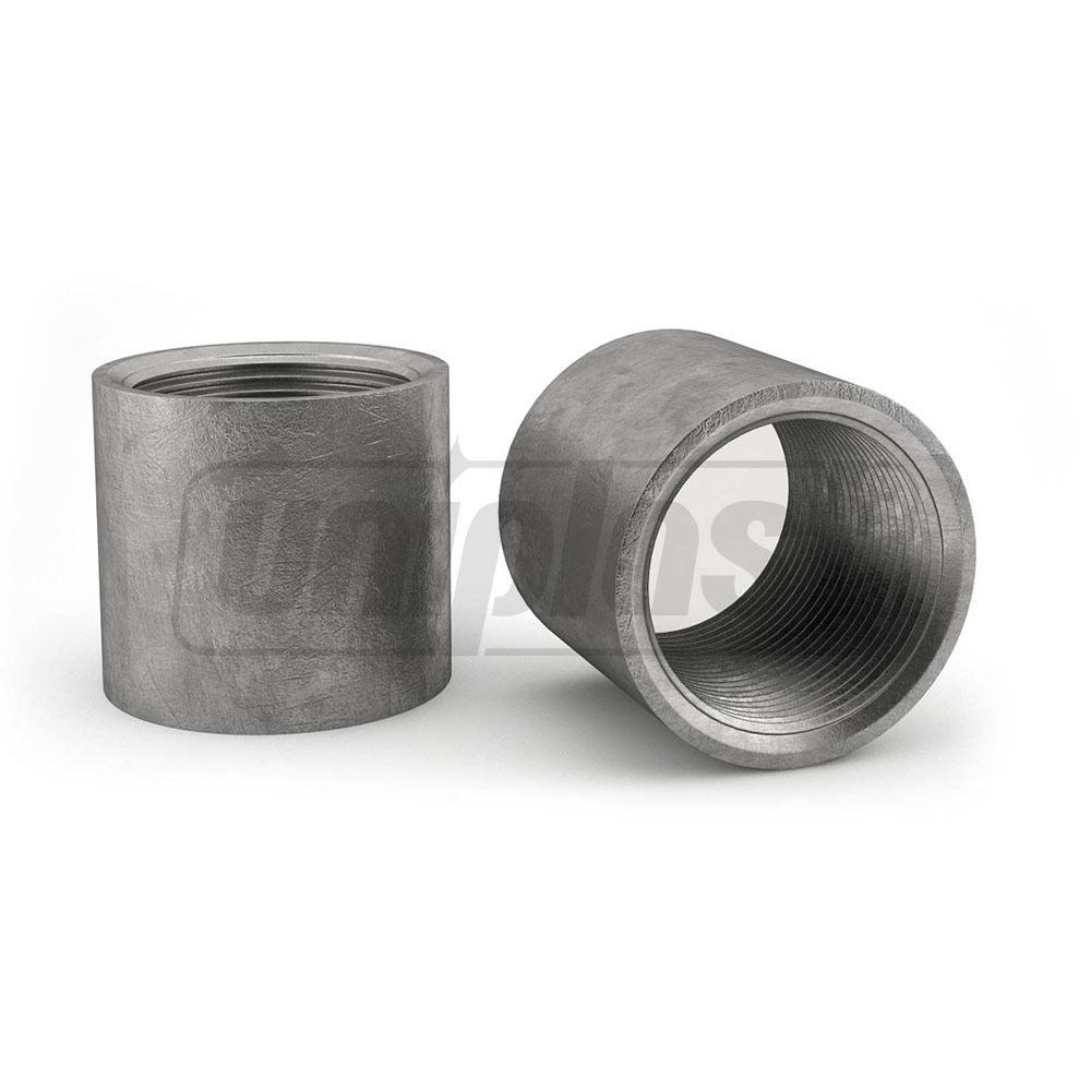 Муфта стальная D.  1/2" М/М, L=33 мм HY