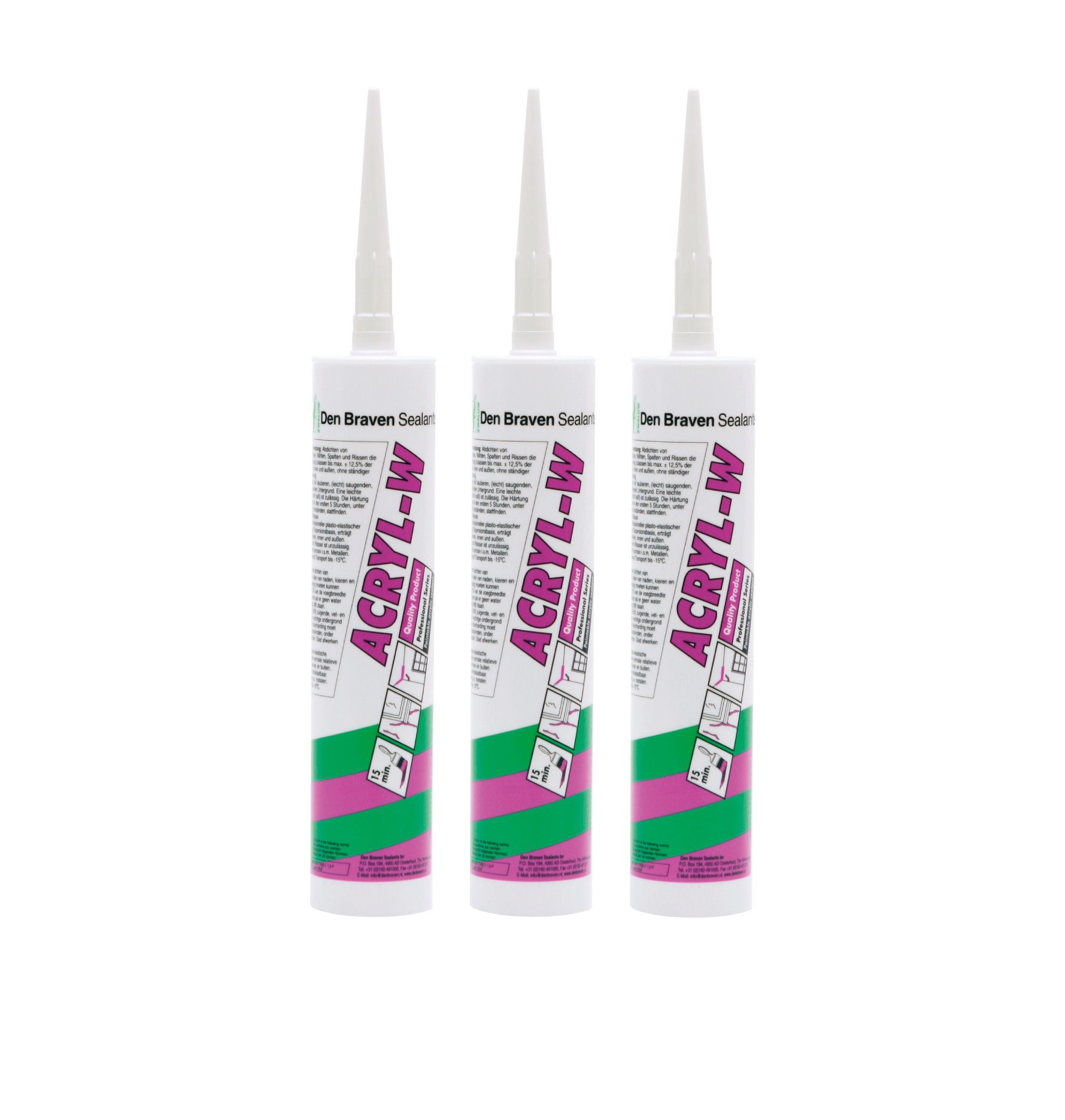 Etansant plasto-elastic alb 280 ml DIY ACRYL-W  DEN BRAVEN
