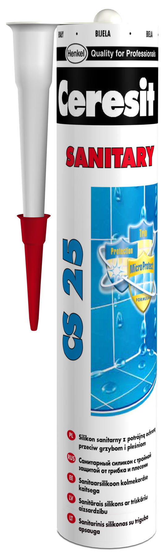 Silicon Sanitar rez. la muceg. alb 280 ml CS25 (95406)  CERESIT