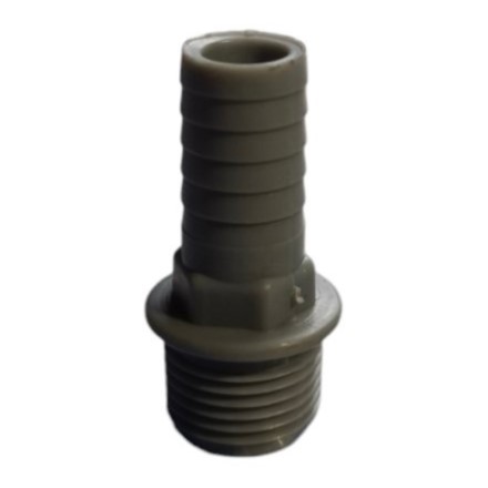 Adaptor cu portfurtun D. 15x1/2" FE (gri) T