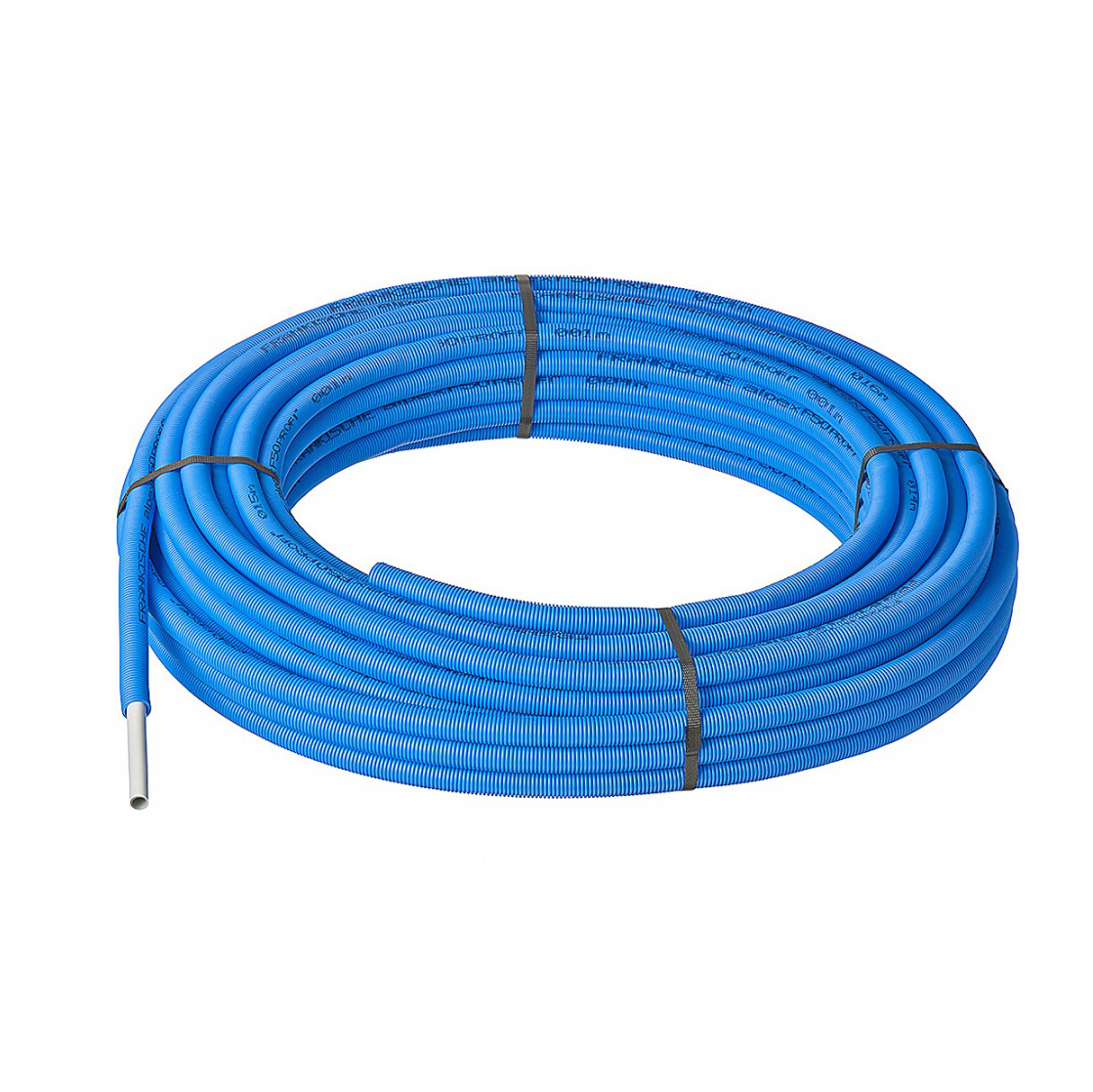 Teava PEXb  HAKAN +GF+ cu bariera de oxygen + tub gofrat de prot. (albastru) D. 16 (podea calda) L=100 m